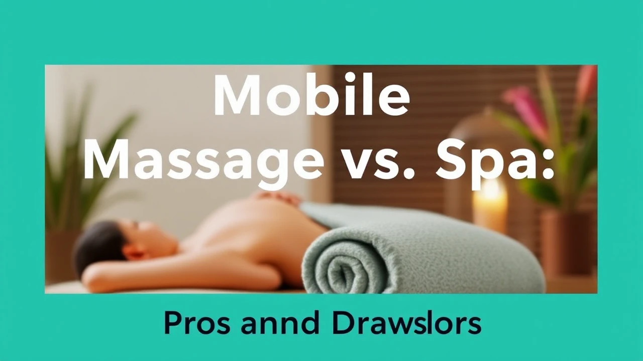 Mobile Massage vs. Spa: Pros and Drawbacks